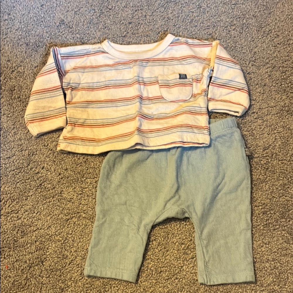 Organic Cotton Striped Kids Matching Set